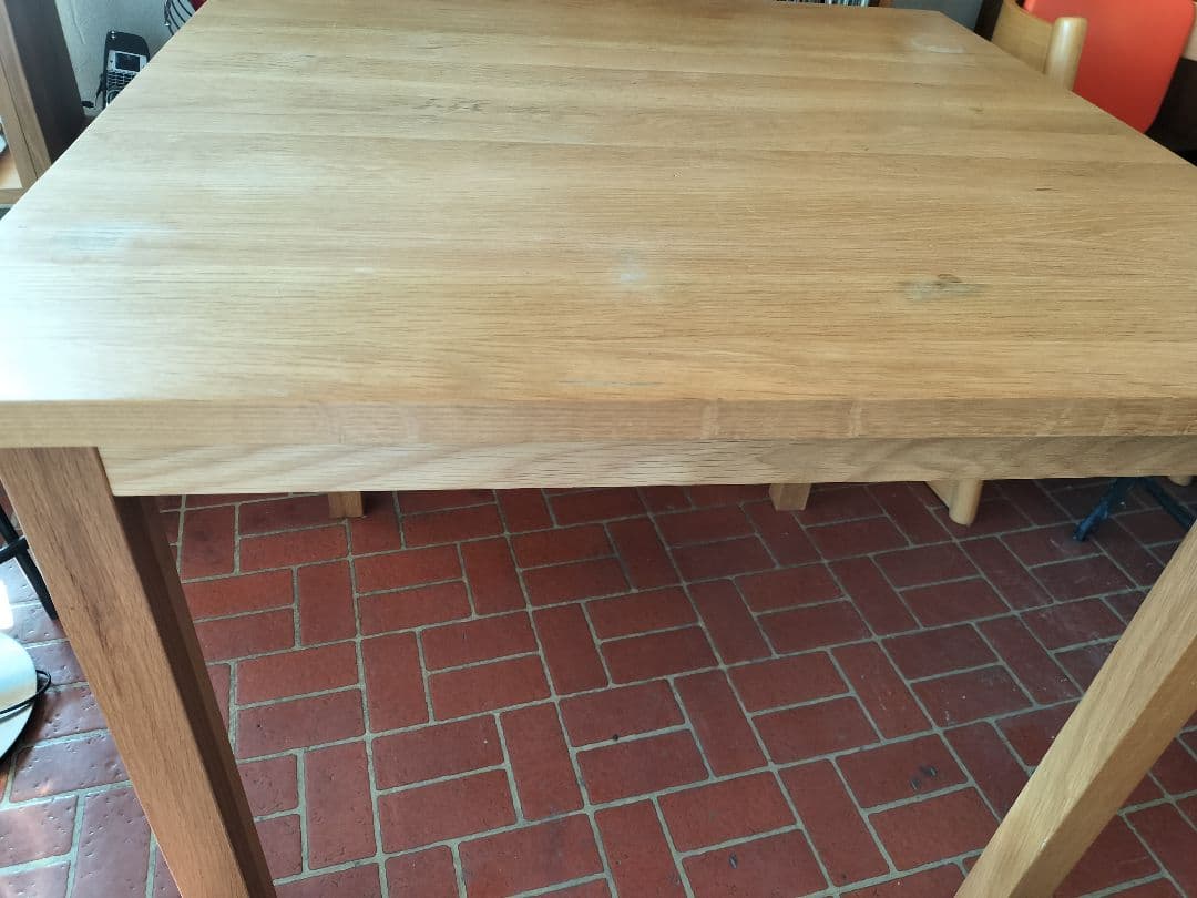 無印良品 MUJI 無垢材テーブル オーク材　幅80cm