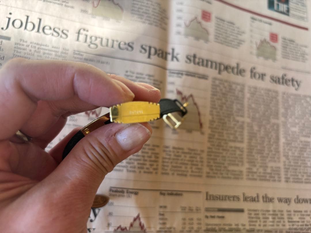 ヴィンテージHERMES☆ケリーウォッチ(ブラックベルト×ゴールド)