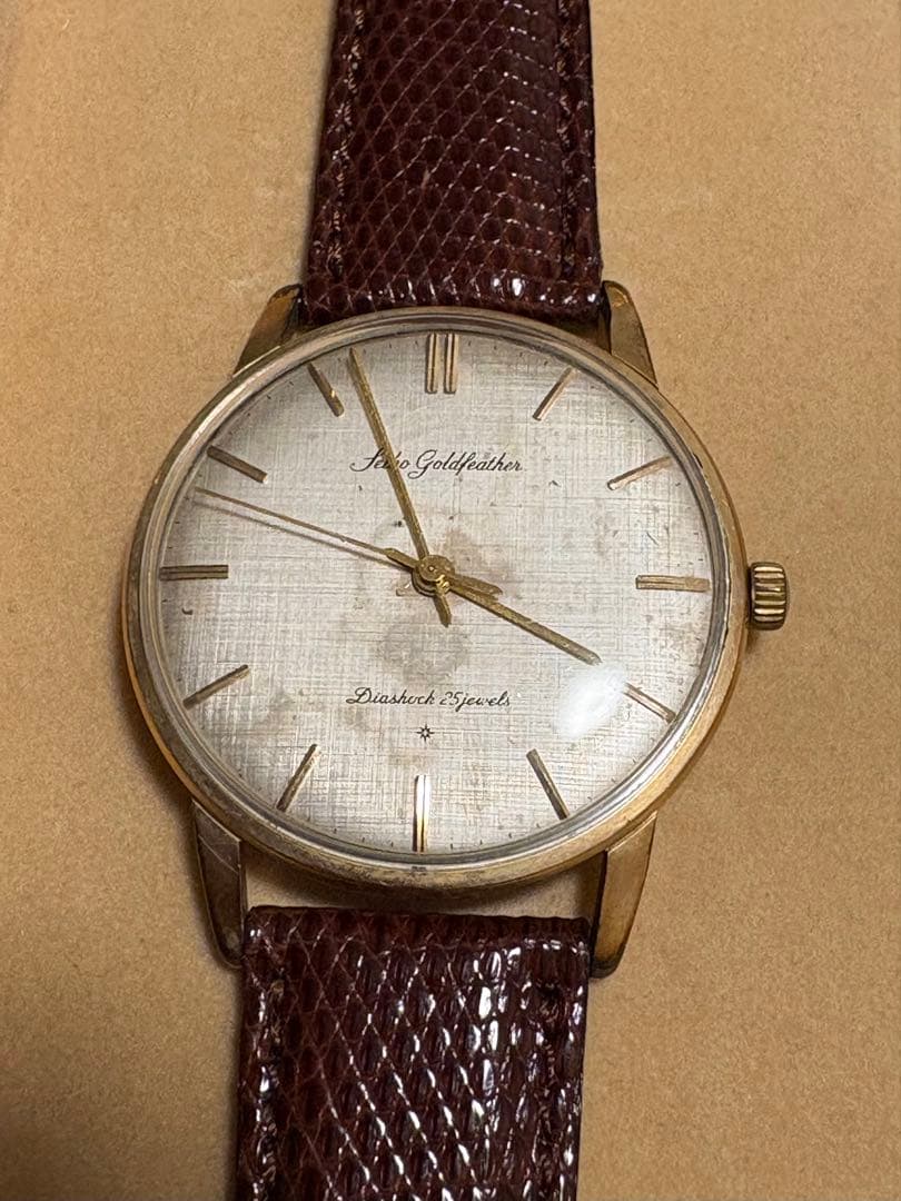 【ジャンク品】超希少SEIKO セイコーゴールドフェザー ヴィンテージ