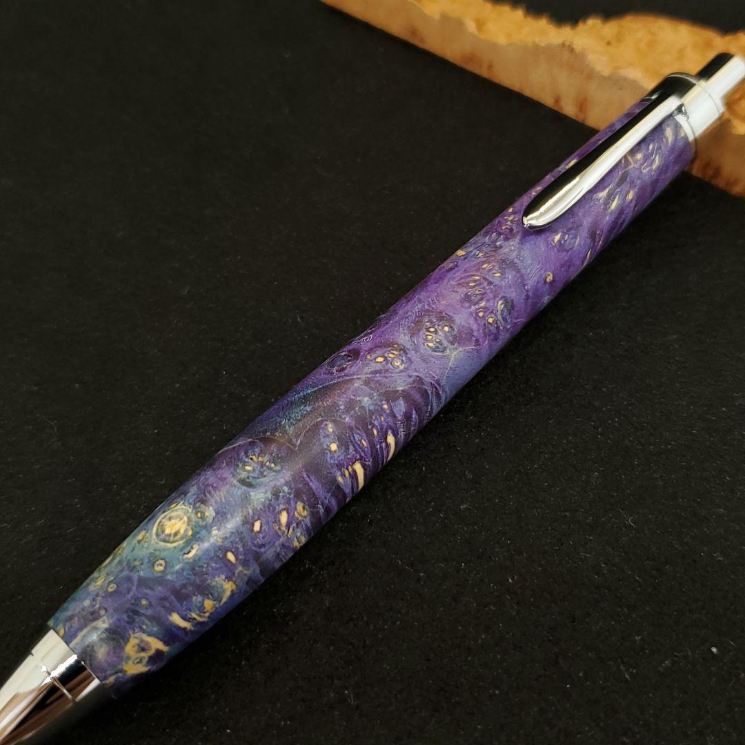 No.31ハンドメイド木軸シャーペンスタビライズドウッド