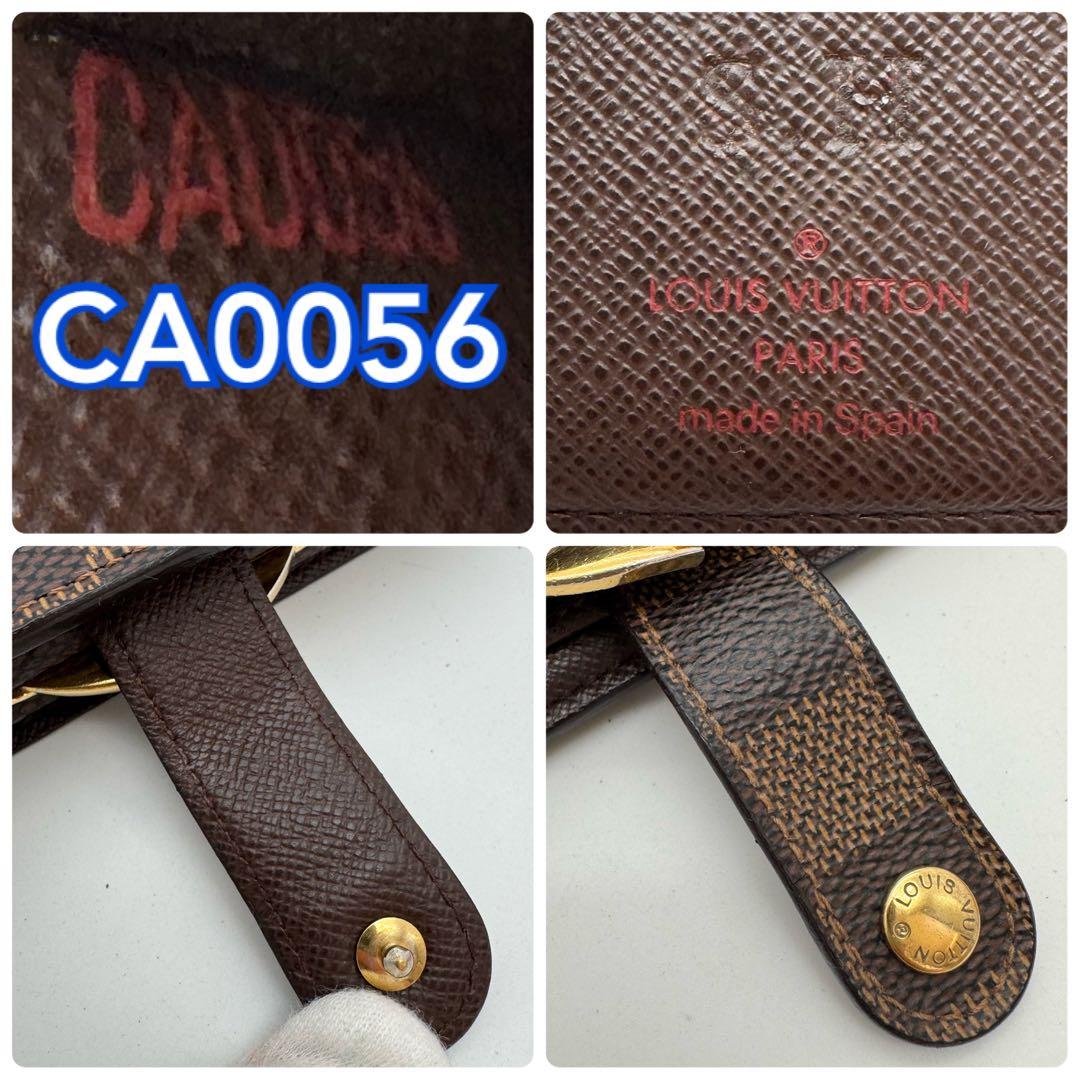 【新型】ルイヴィトン　ダミエ　エベヌ　ヴィエノワ　折り財布　コンパクト　現行