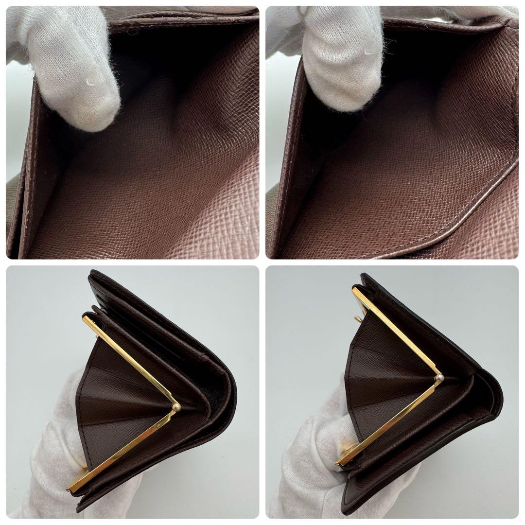 【新型】ルイヴィトン　ダミエ　エベヌ　ヴィエノワ　折り財布　コンパクト　現行