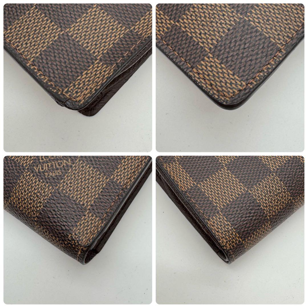 【新型】ルイヴィトン　ダミエ　エベヌ　ヴィエノワ　折り財布　コンパクト　現行