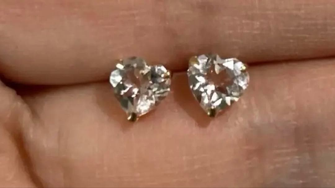 miiiii様　k18PG モルガナイト 1.0ct ピアス