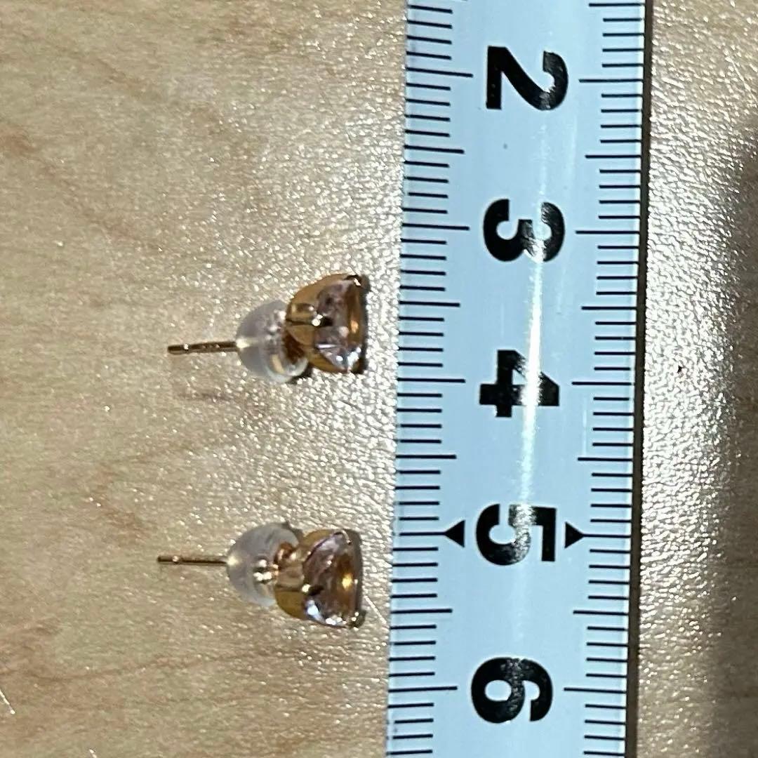 miiiii様　k18PG モルガナイト 1.0ct ピアス