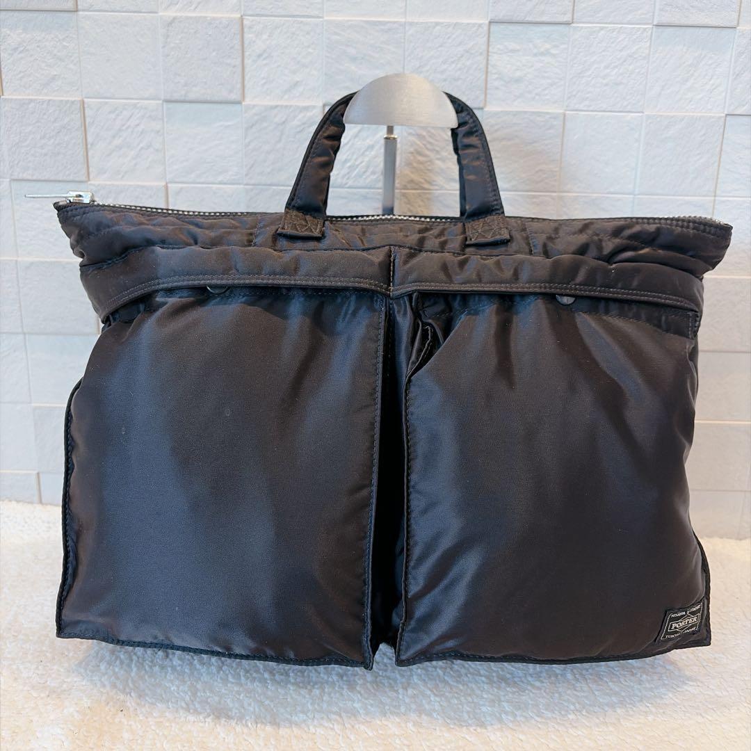 【美品】PORTER ポーター タンカー ブリーフケース ブラック　黒