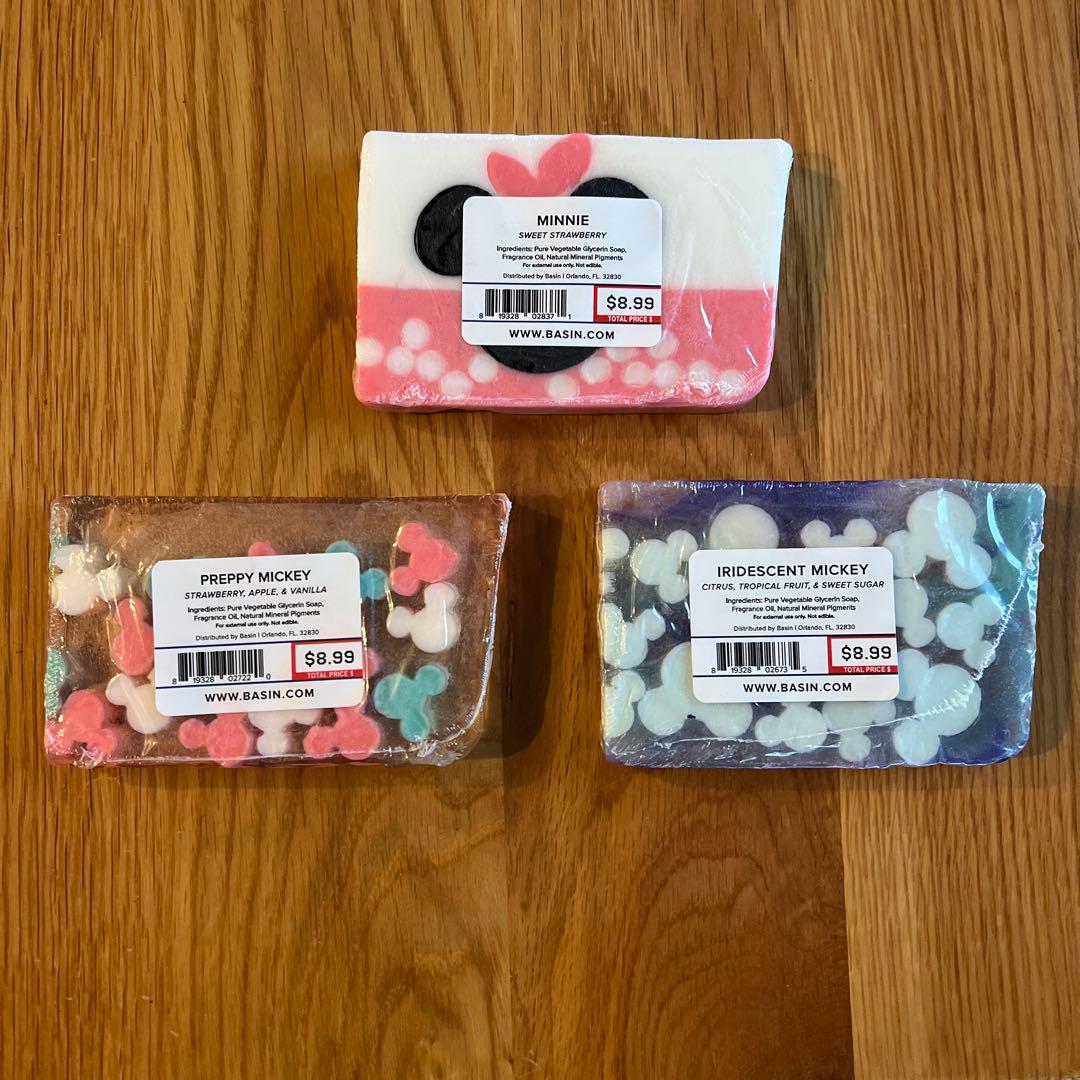 フロリダディズニー　BASIN 石鹸　ミッキー＆ミニー　2個セット