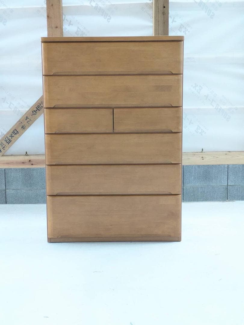 【美品】ニトリ ハイチェスト オウカ2 90HC 木製収納タンス 幅90cm