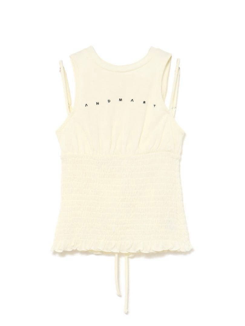 新品未使用タグ付き　Andmary Ami shirring logo tops