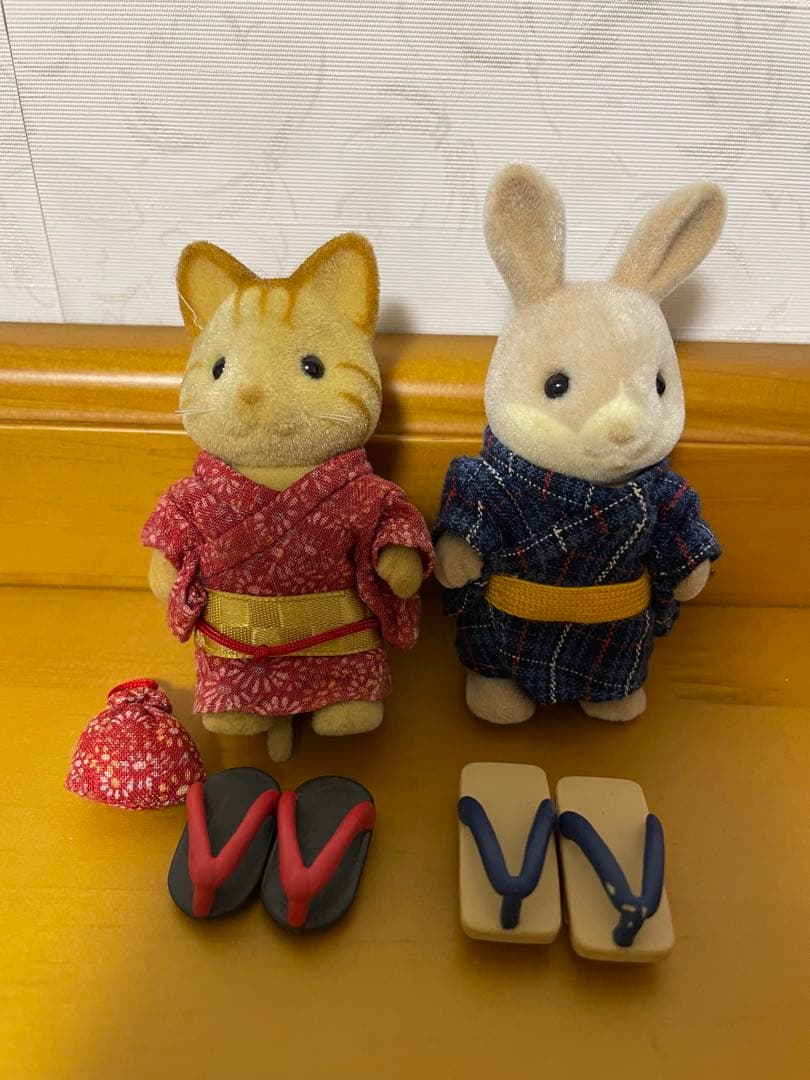 シルバニアファミリーの復刻版シリーズ　20周年特別商品　和服セット