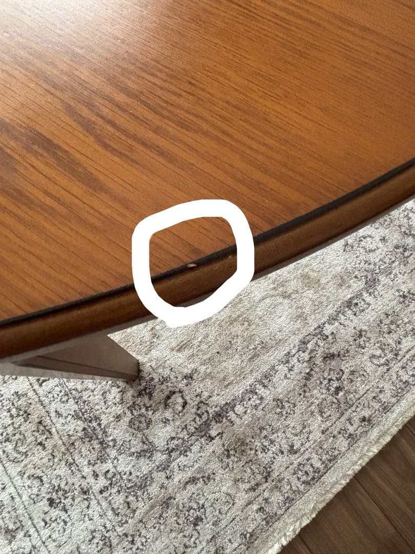 ダイニングテーブル　丸テーブル　ヴィンテージ風