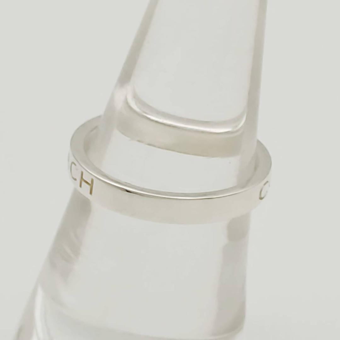 【極美品】✨コーチ　リング14.5号　ロゴ ノーツ　シルバー　COACH　指輪