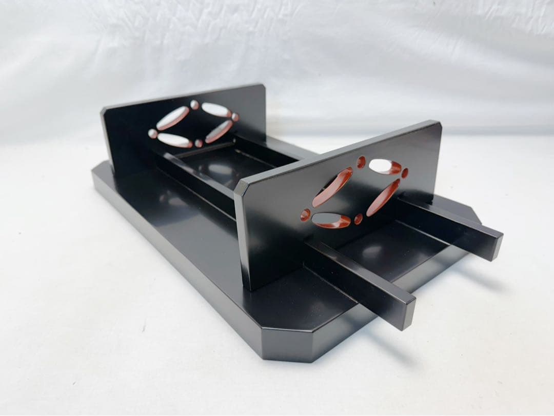 未使用 茶道具 漆匠 鈴木表朔作 木製 吉祥基 組み立式 お正月 お祝い 共箱