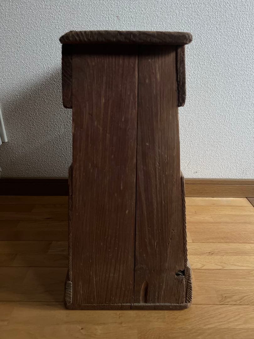 踏み台　木製スツール　花台　古道具　レトロ雑貨　昭和レトロ　アンティーク雑貨