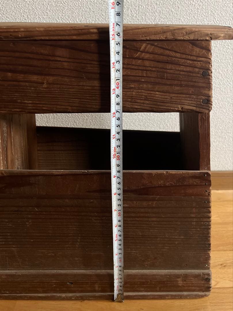 踏み台　木製スツール　花台　古道具　レトロ雑貨　昭和レトロ　アンティーク雑貨