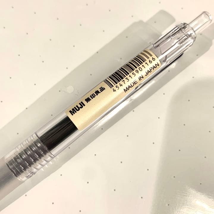 廃番 無印良品 さらさら描けるゲルインキボールペンノック式 ブルーブラック 20