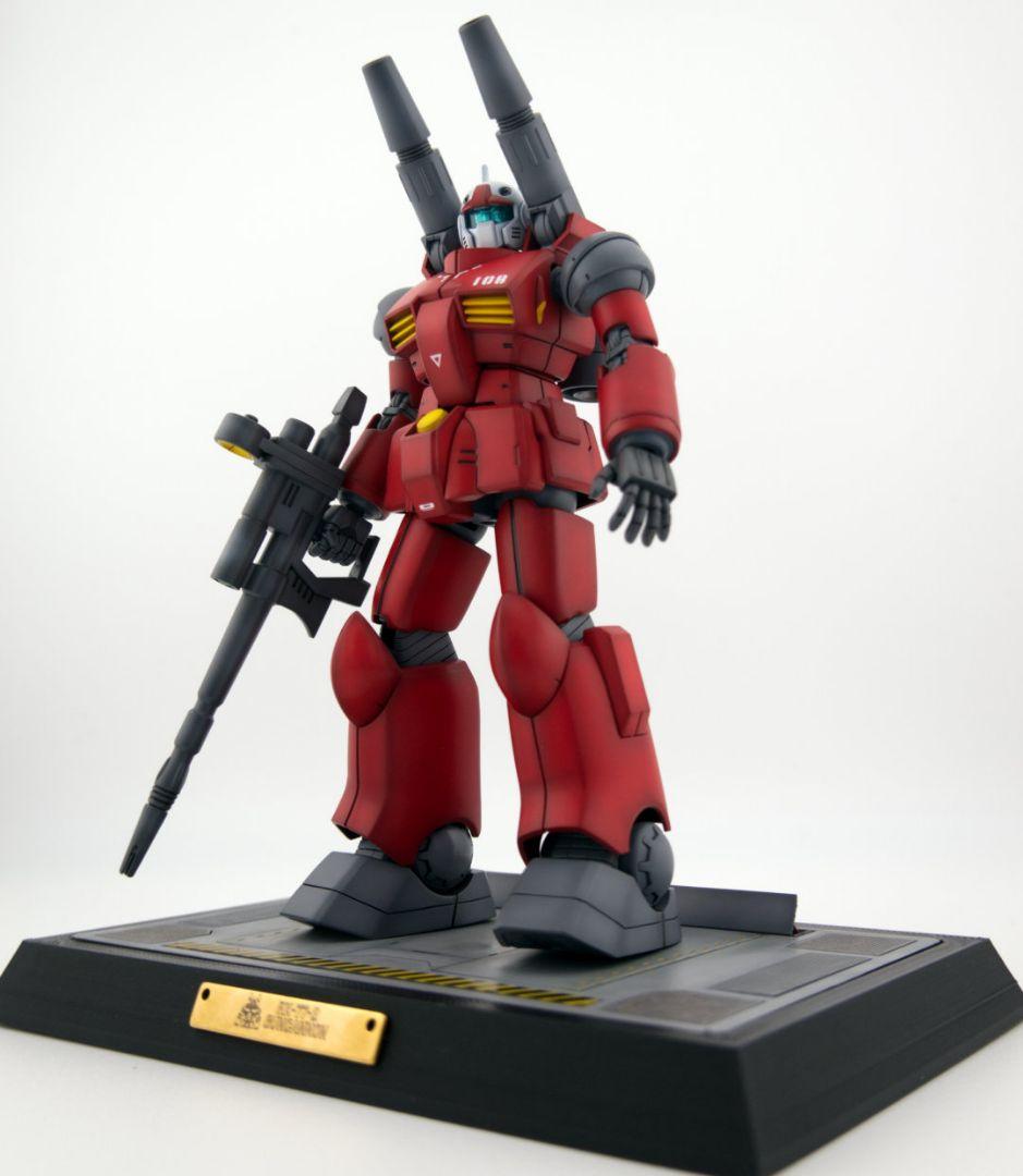 【全塗装・完成品】HG ガンキャノン グラデーション塗装＋特製3D台座＆ケース付