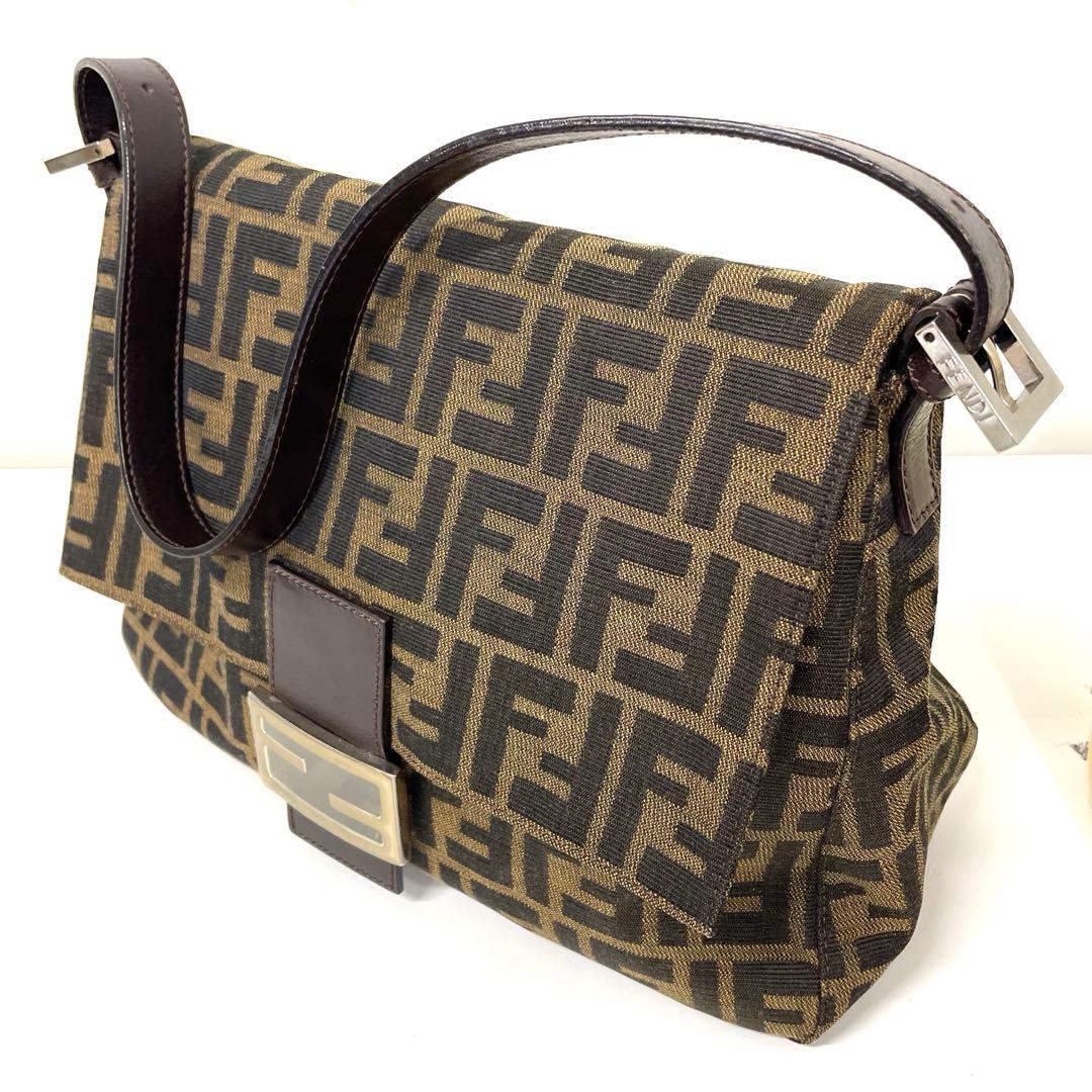 【TK】FENDI フェンディ マンマバケット ワンショルダーバッグ ズッカ柄