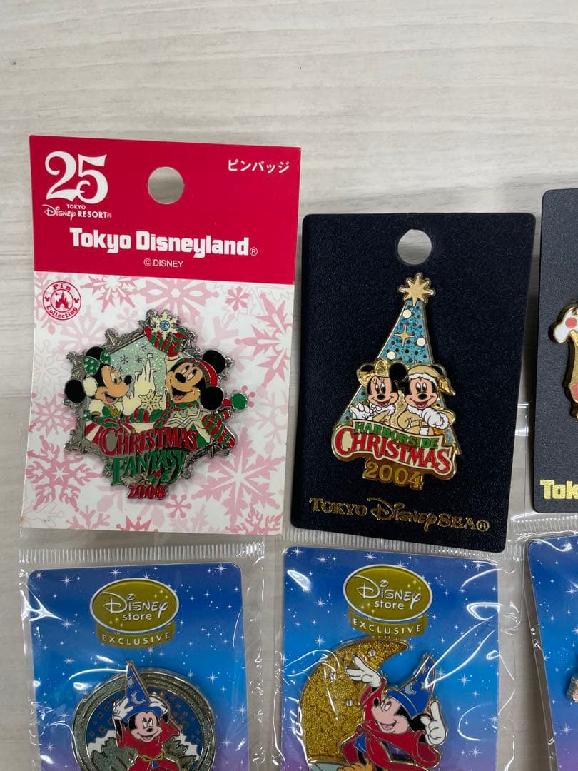 東京ディズニーランド・ディズニーシー ピンバッジセット 9個