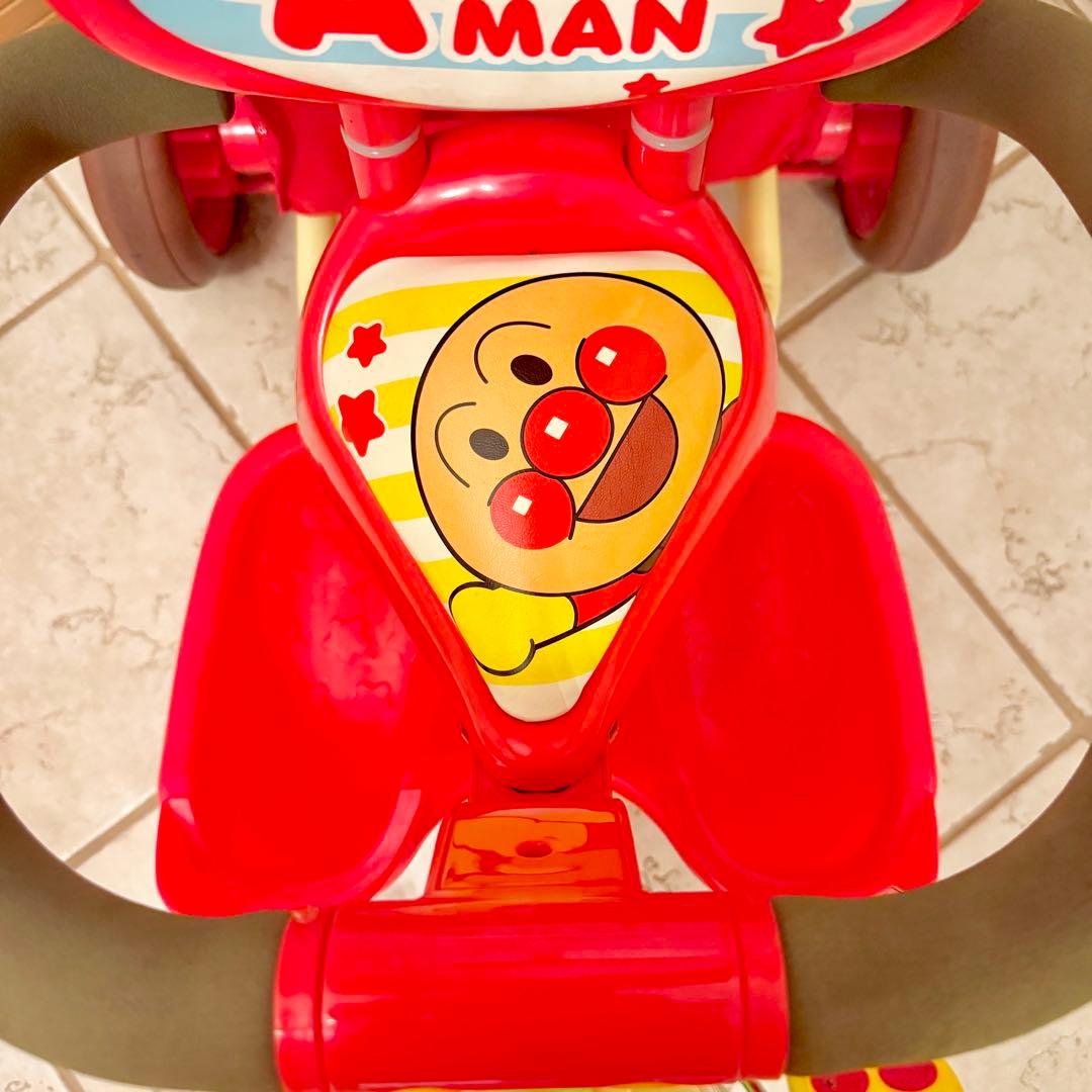 【✨極美品✨】アンパンマンデラックス　三輪車 おもちゃ完動品