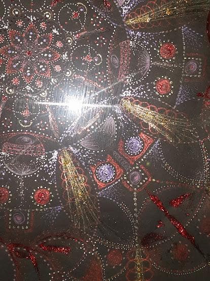 五十嵐由家　曼陀羅画342　「負の念を消す」