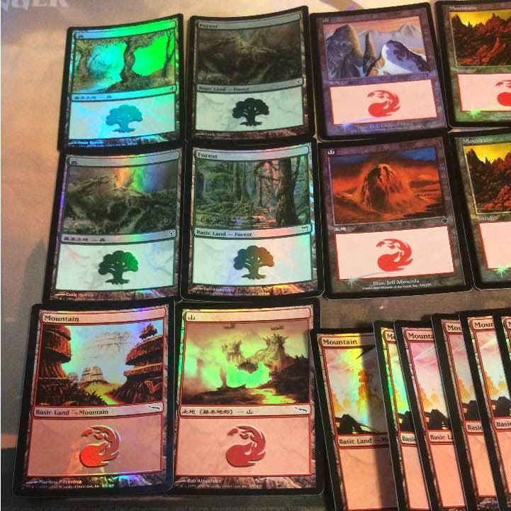 MTG 基本土地 foil 森 山