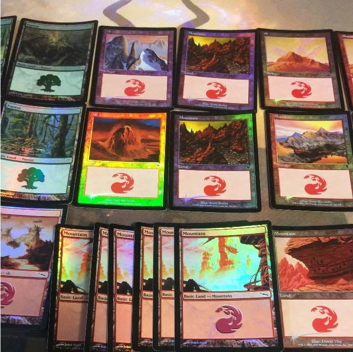 MTG 基本土地 foil 森 山