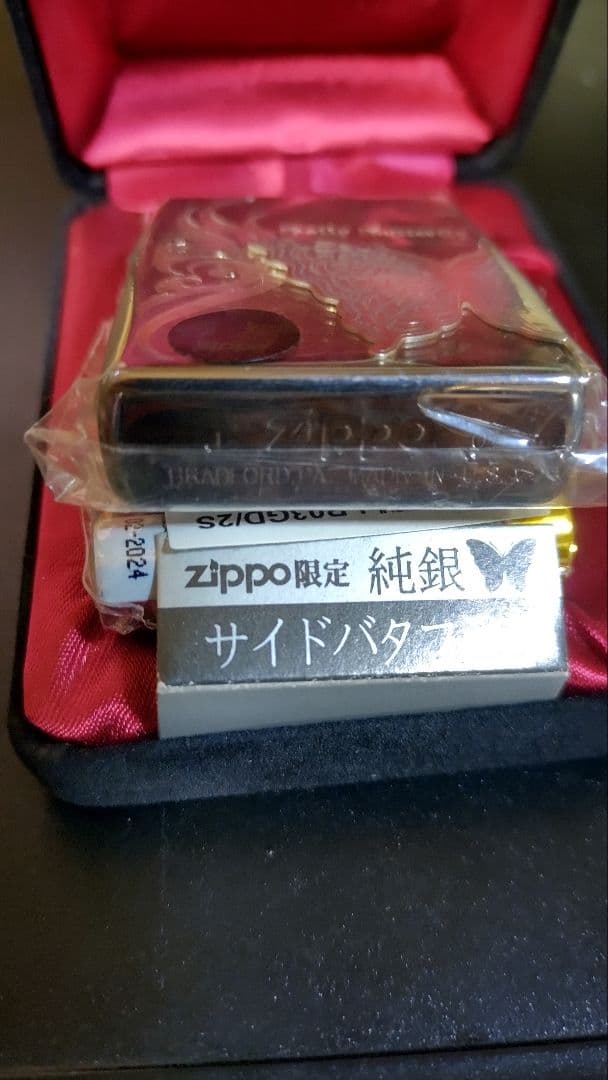 ZIPPO純銀 サイドバタフライ 2