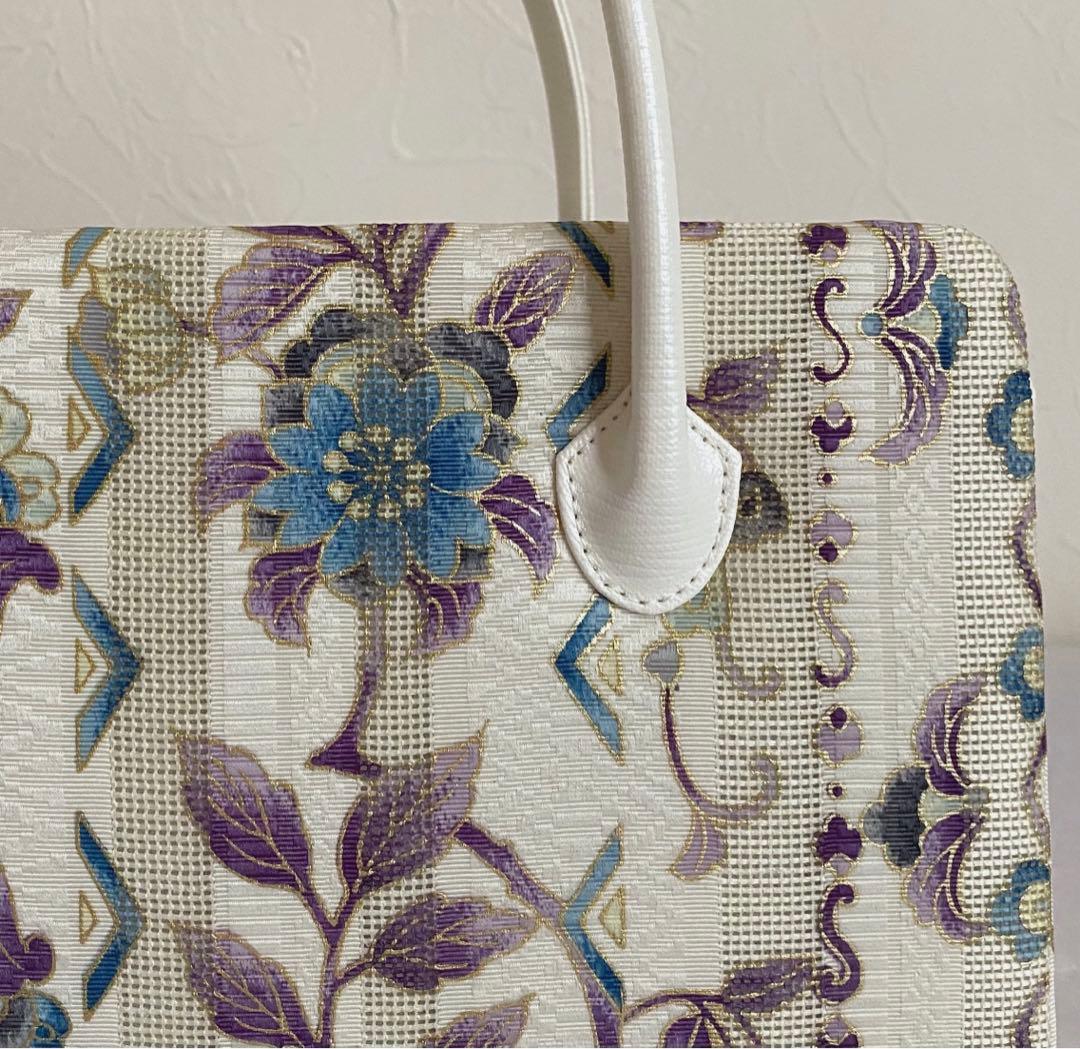 あおいさん専用【新品未使用】帆布型押し×博多織り　利休バッグ