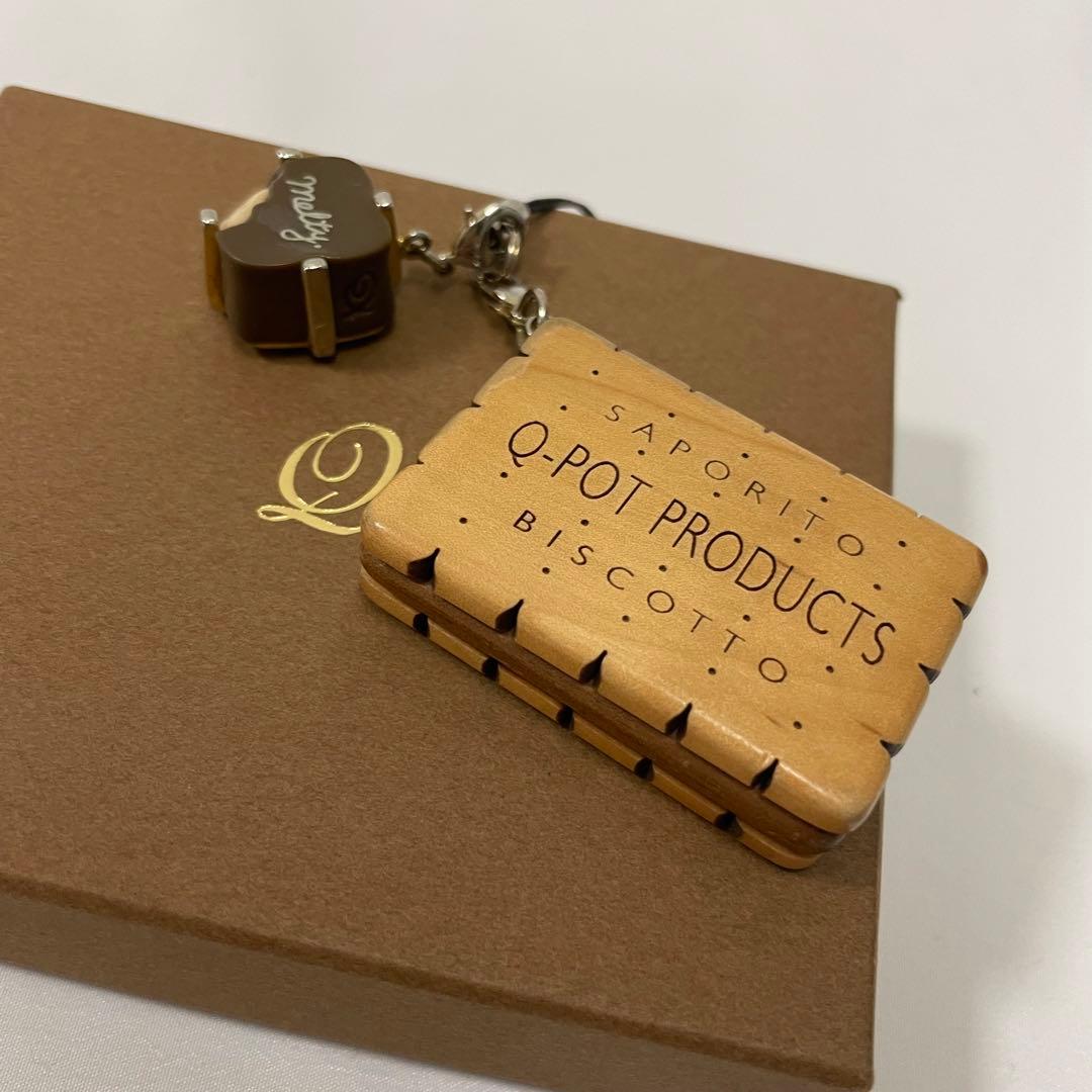 【可愛い】Q-pot. キューポット ビスケット メルティチョコレートストラップ