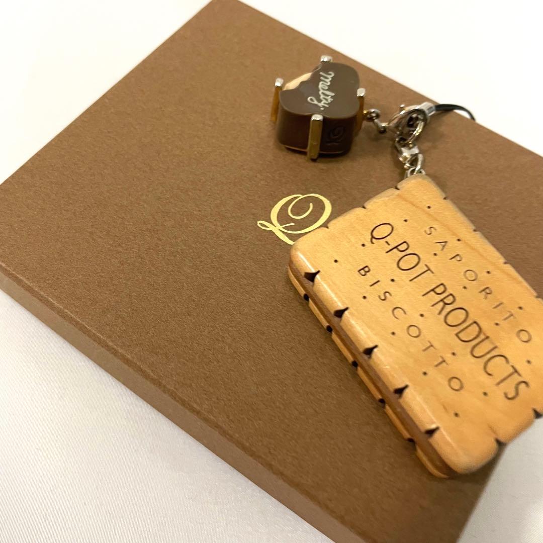 【可愛い】Q-pot. キューポット ビスケット メルティチョコレートストラップ