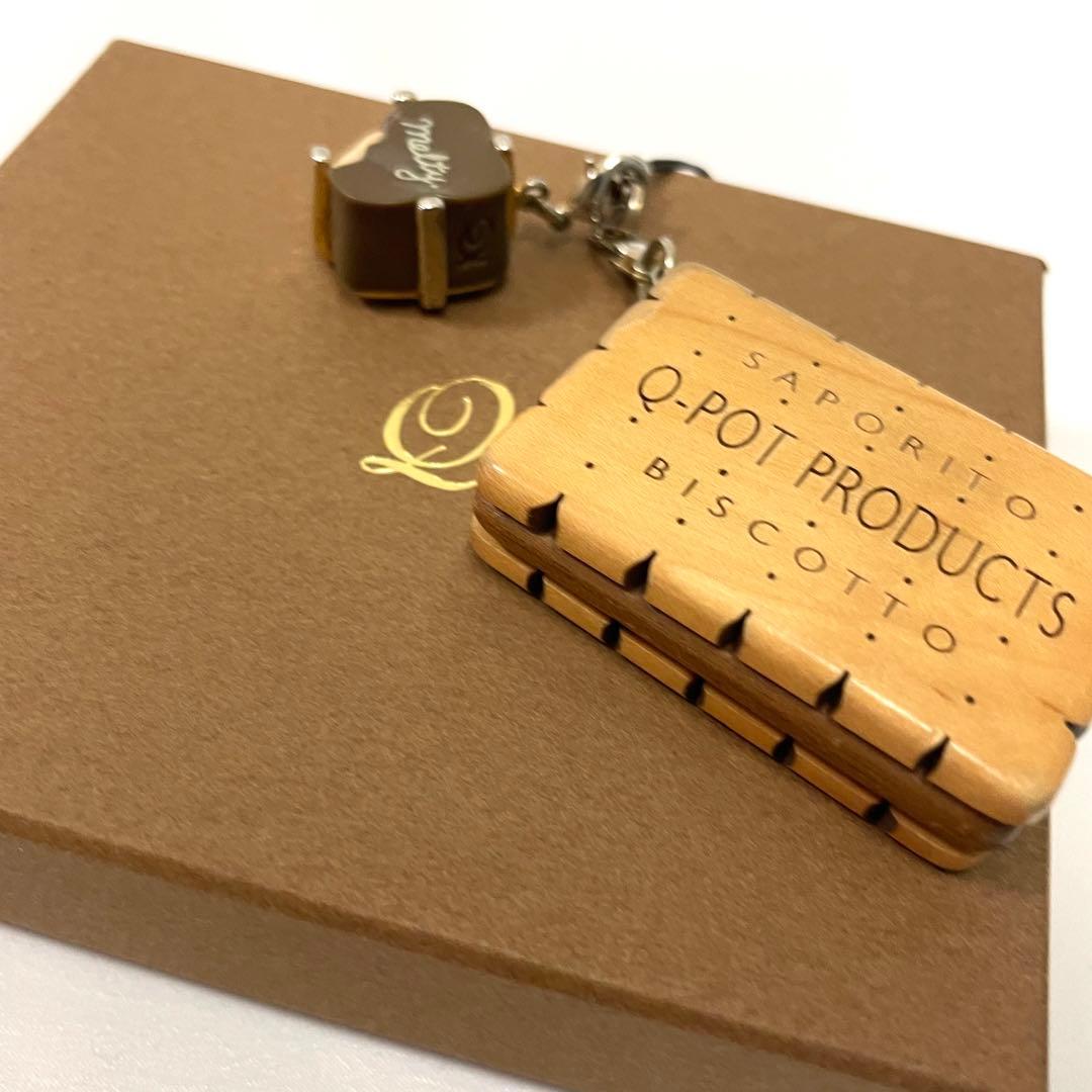 【可愛い】Q-pot. キューポット ビスケット メルティチョコレートストラップ
