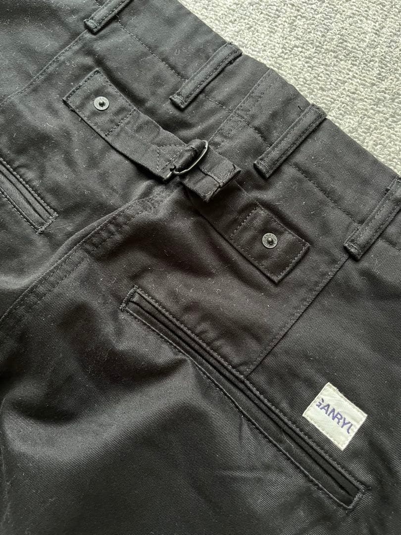 ガンリュウ　サルエルパンツ　ブラック　サイズM