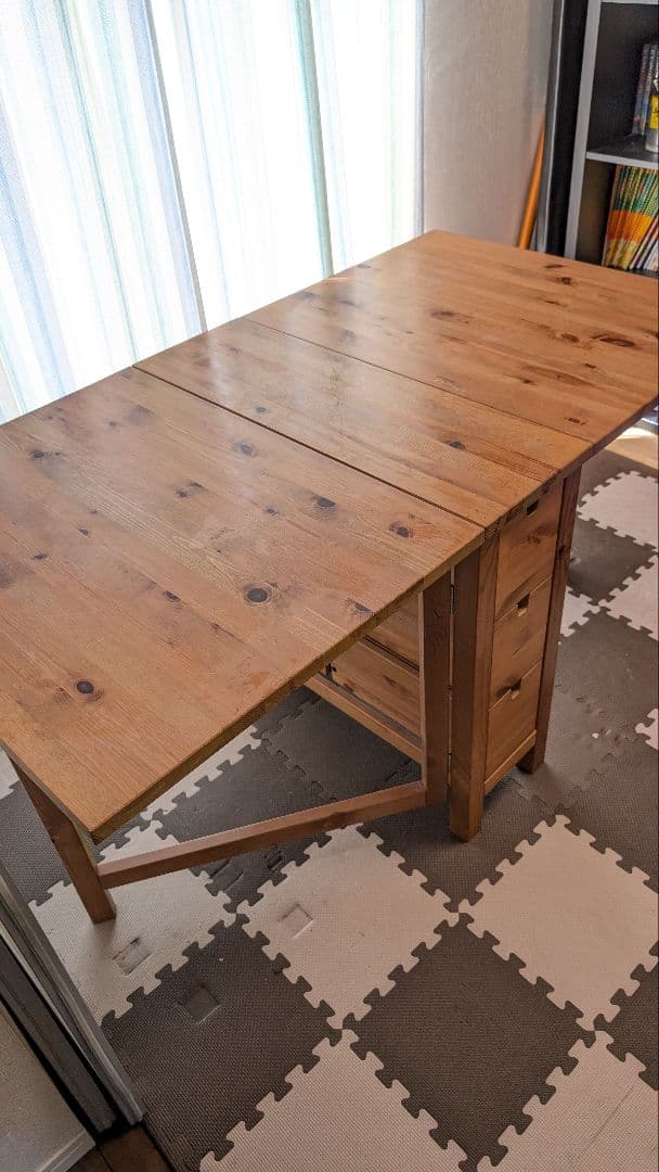 愛知県　引き取り限定　廃盤カラー　IKEA ノールデンゲートレッグテーブル