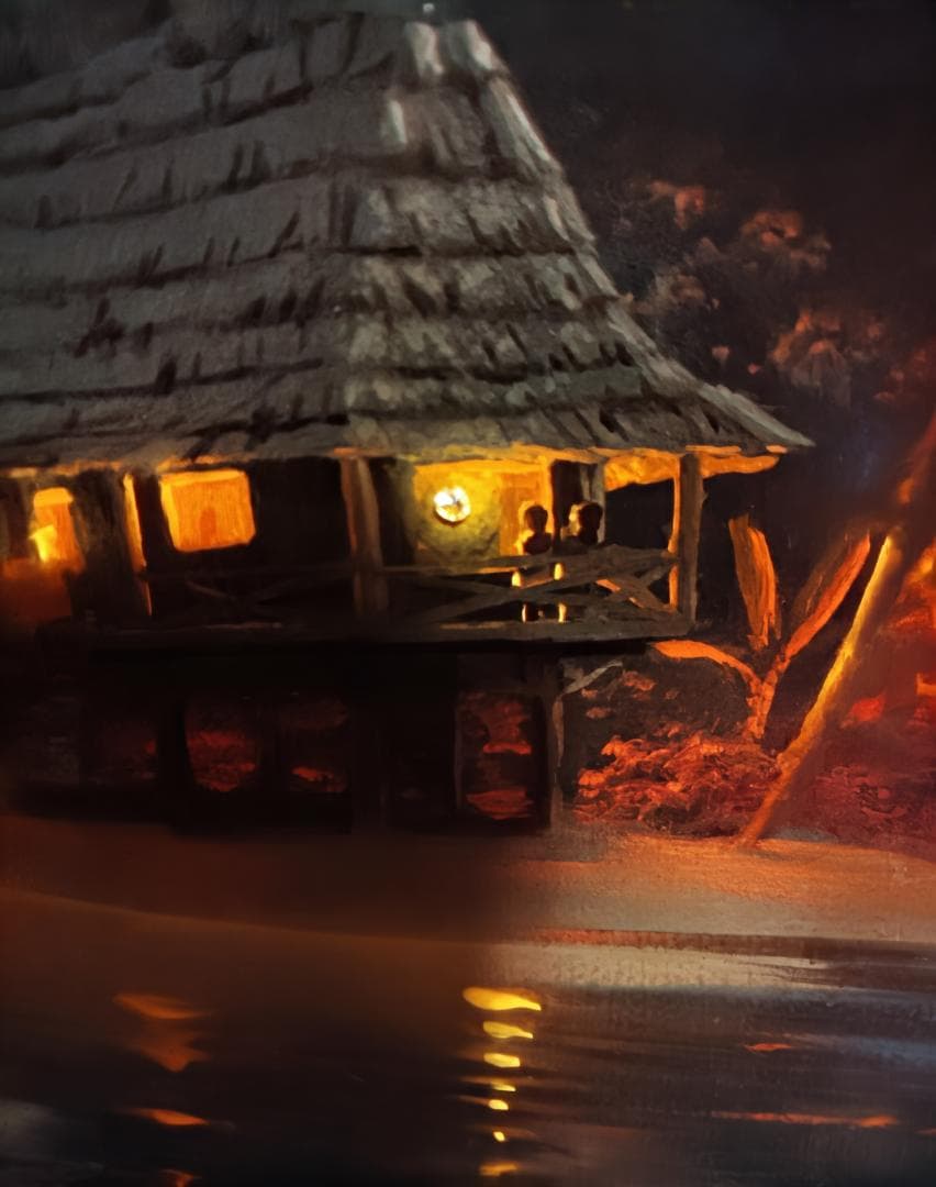 ジョン・アルホーグ / 『バニヤン・ムーン』 ダイヤモンド・手彩入り