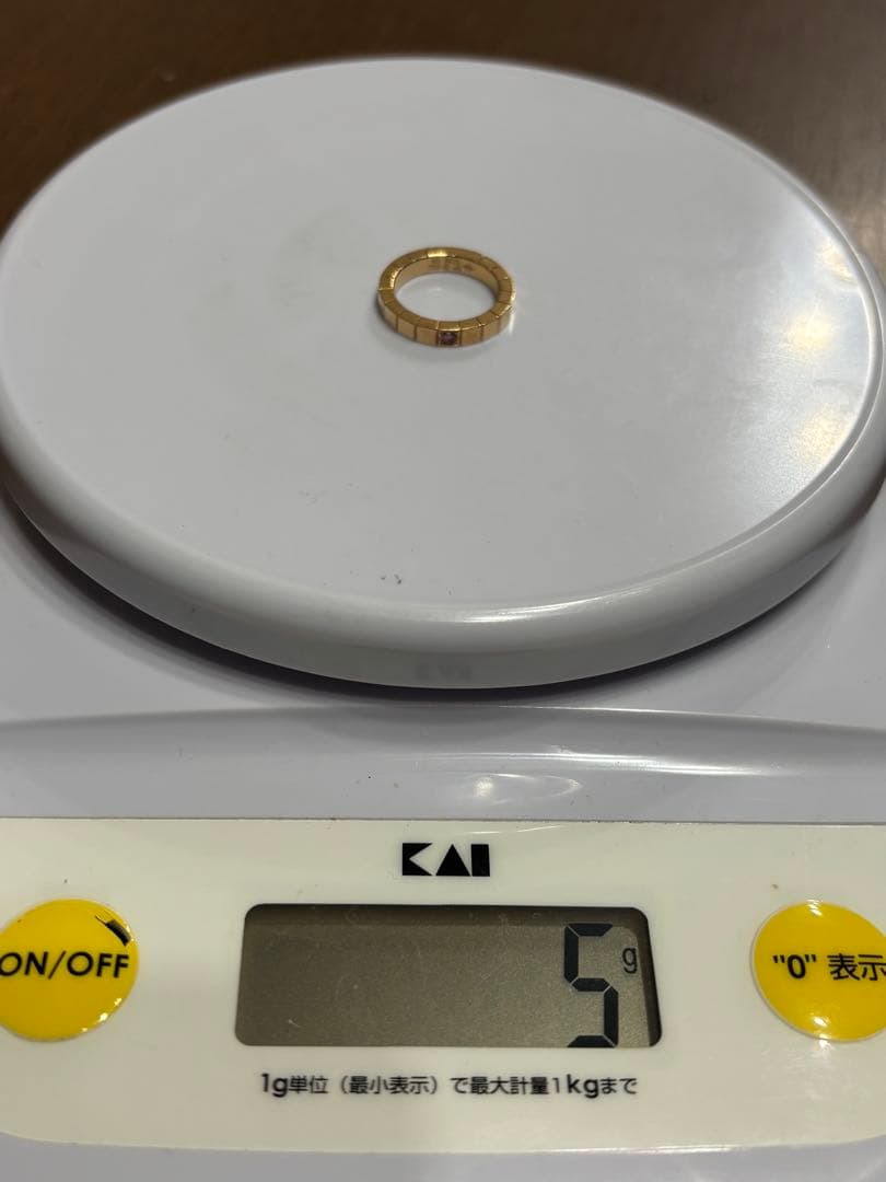 【値下げ】カルティエ　ラニエールリング　ピンクサファイア　48サイズ