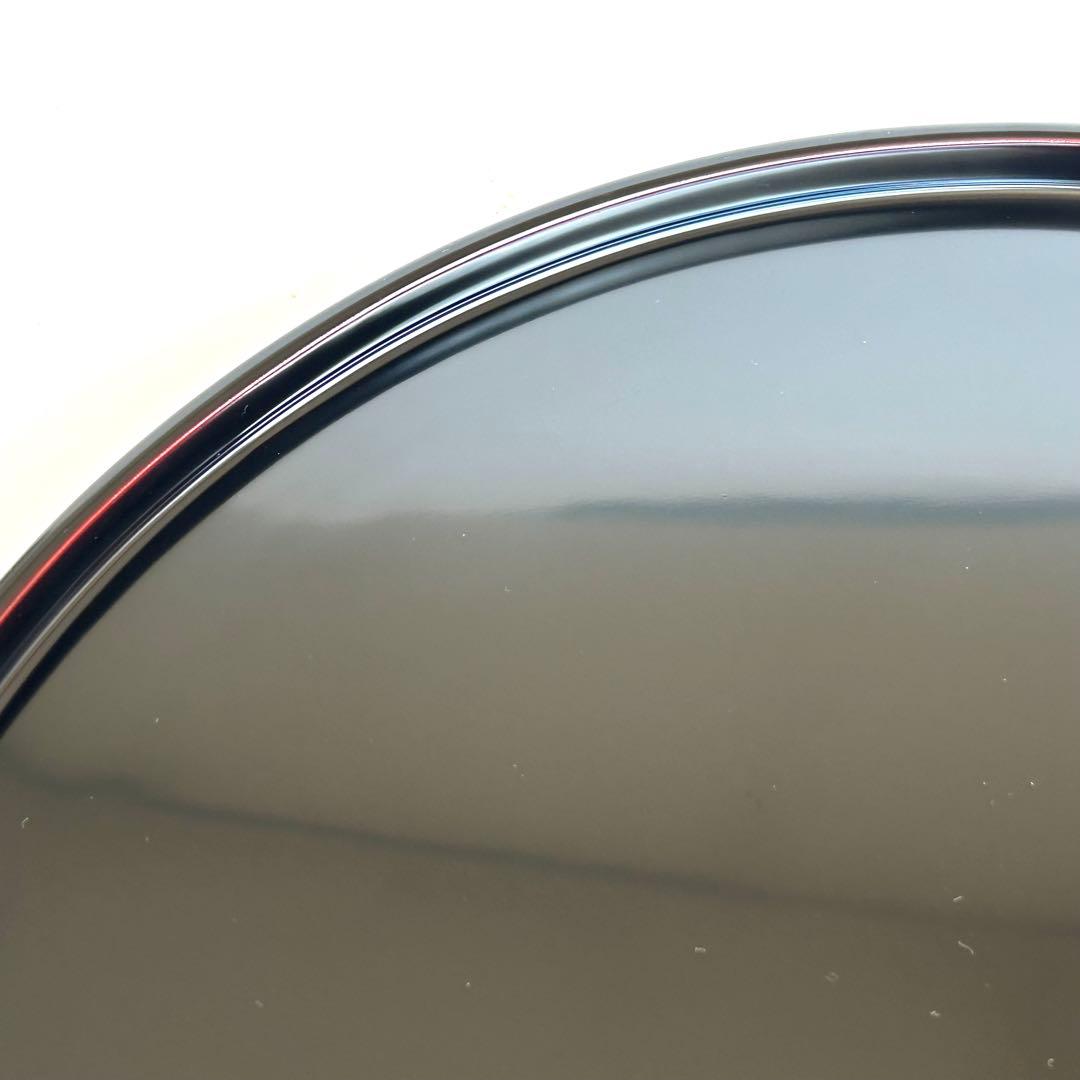 【未使用】天然木 木製 漆塗り 溜め ランチョンマット お膳 膳 お盆 丸丸②