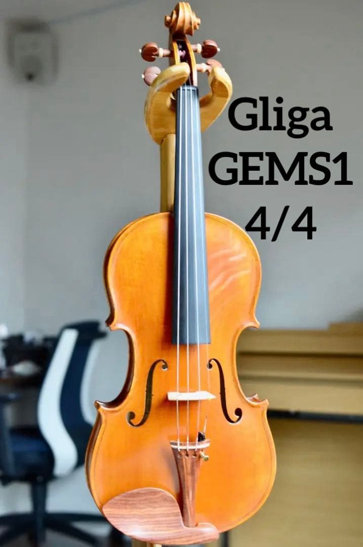 【カスタム美品】Gliga GEMS1 4/4 バイオリン セット