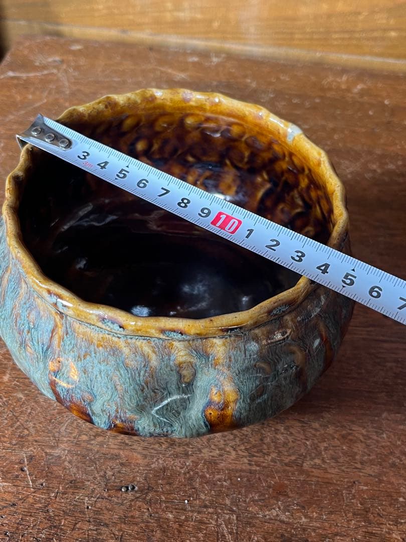 古い　陶器 茶碗