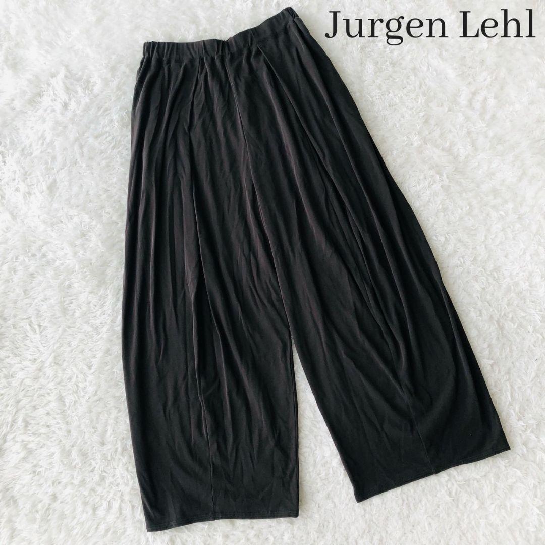 ヨーガンレール バルーンパンツ 伸縮 総ゴム チャコール 綿100 L ポケット