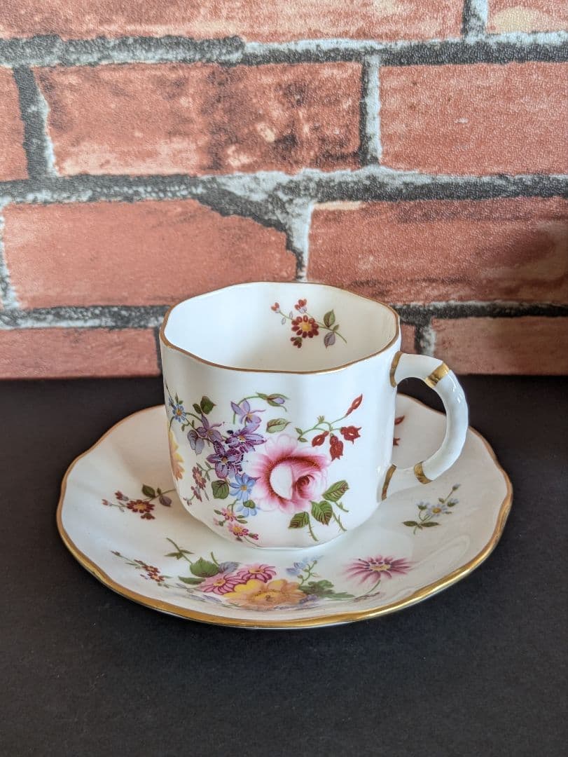 イギリス アンティーク ロイヤルクラウンダービー コーヒーカップ トリオ