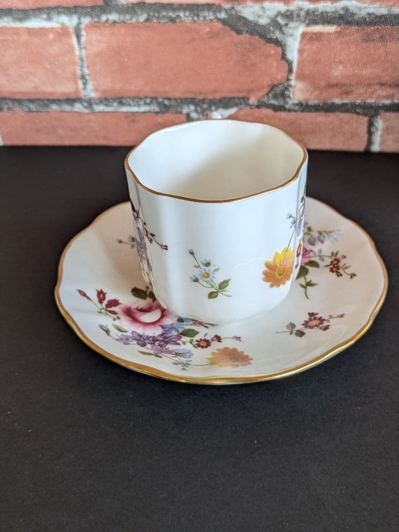 イギリス アンティーク ロイヤルクラウンダービー コーヒーカップ トリオ