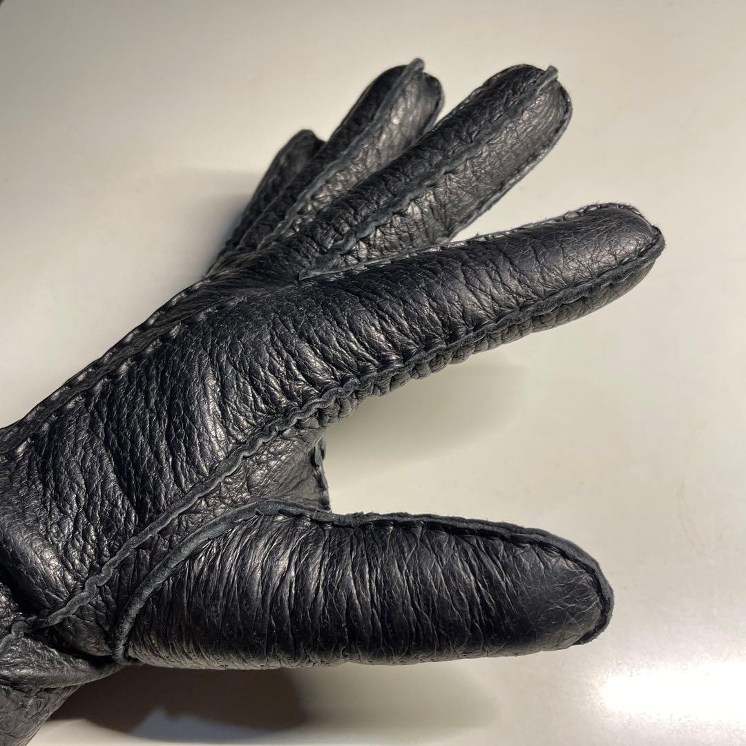 デンツ ペッカリー ブラック サイズ7-1/2 カシミア製ライニング