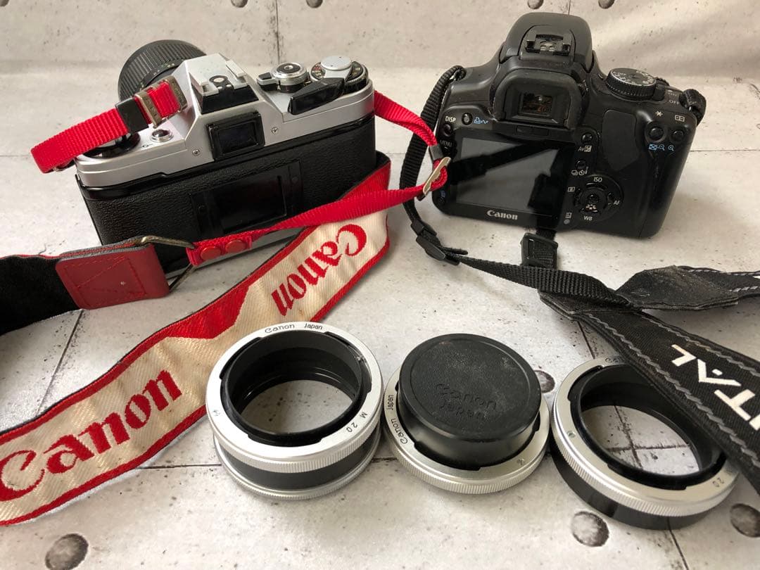 Canon AE-1 & Kiss Digital X ボディジャンク(L128