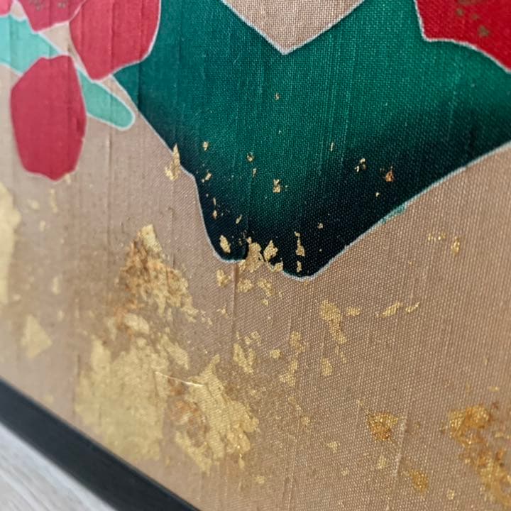 琳派　絹本　紅梅図屏風　梅　屏風　縁起物　日本画　絵画　タペストリー