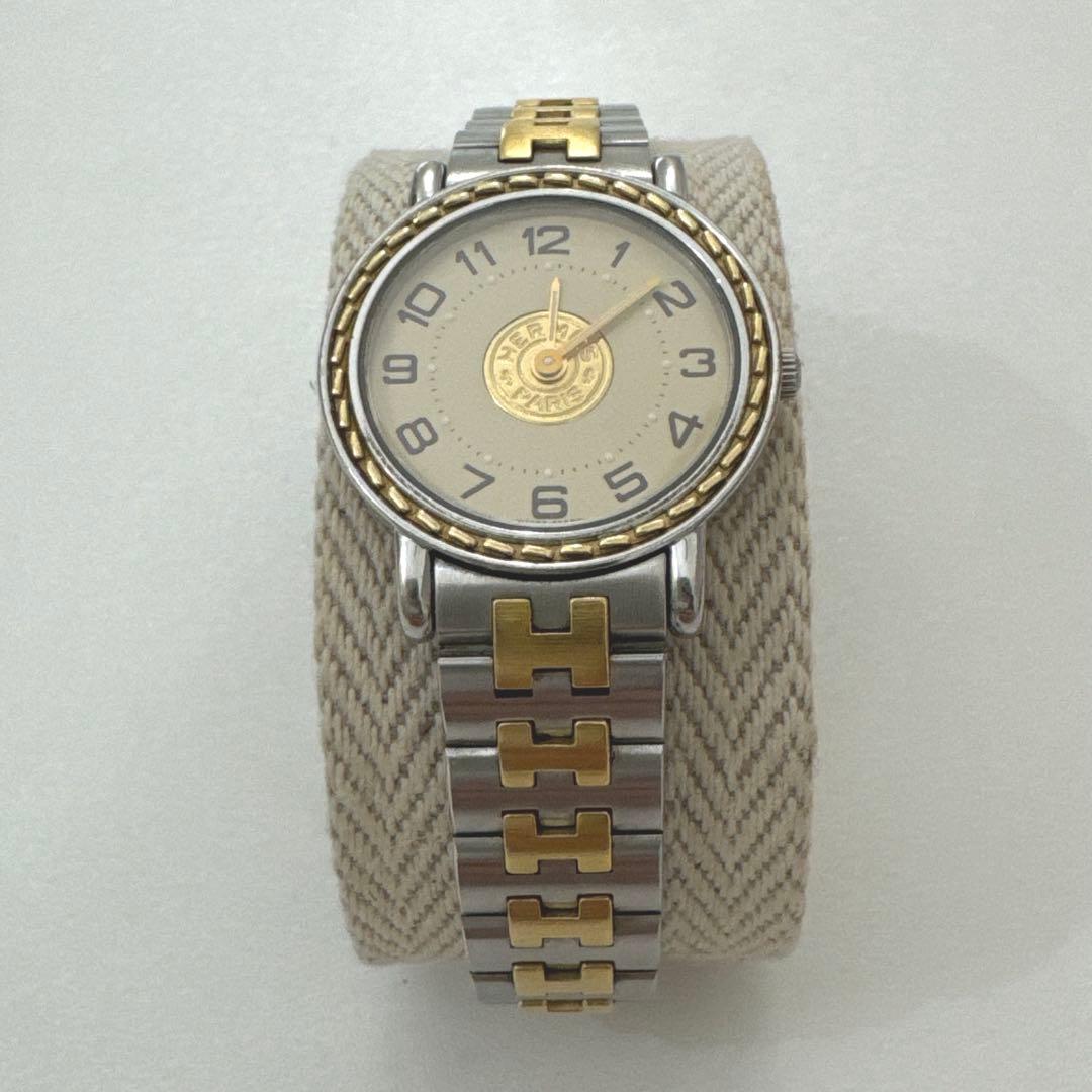 【美品】エルメス　セリエ　レディース時計　ビンテージ