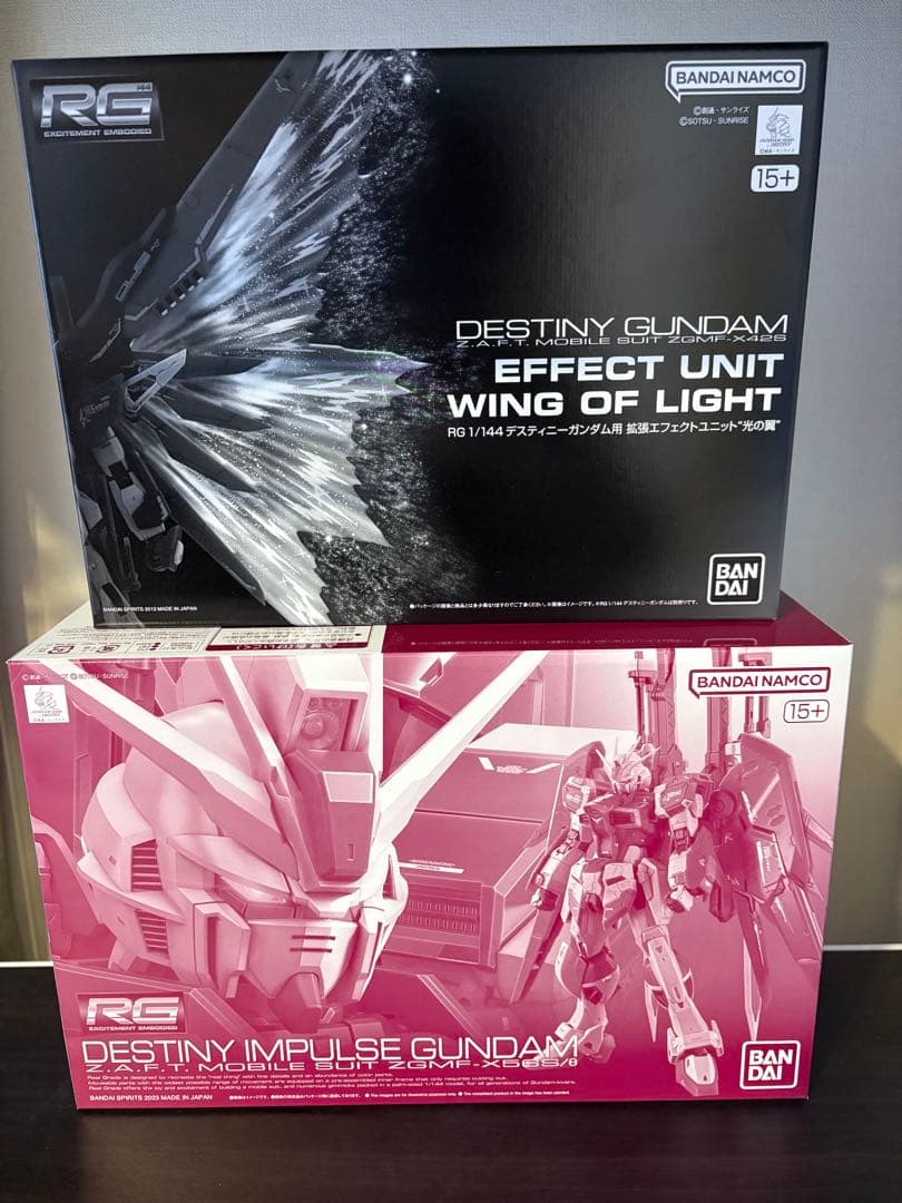 RG デスティニー チタニウムフィニッシュ 、デスティニーインパルス、光の翼