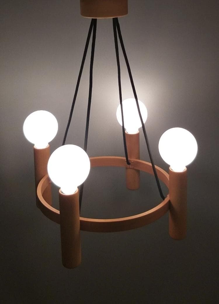 ★超激レア美品★ Domus ４灯シャンデリア ブナ材 ドムズ 照明
