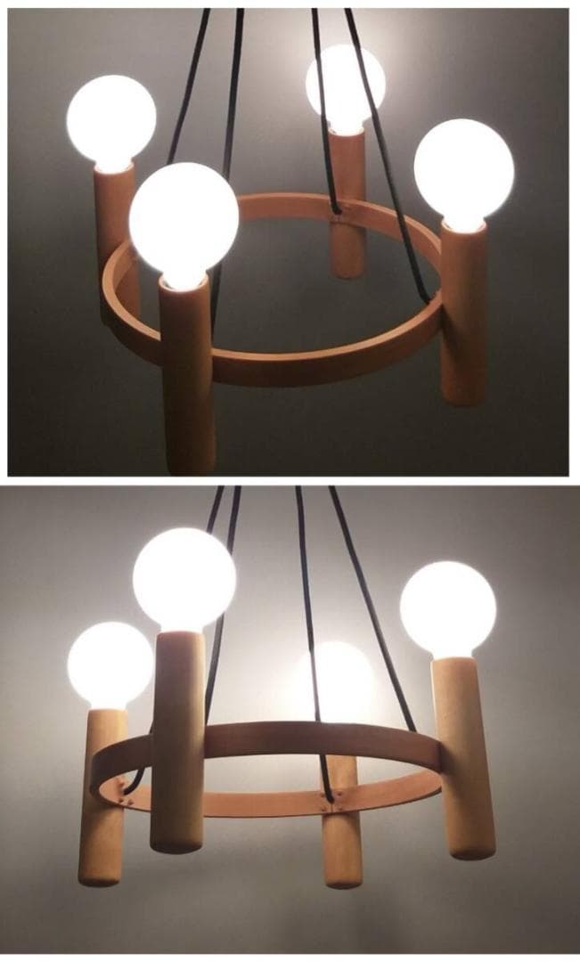 ★超激レア美品★ Domus ４灯シャンデリア ブナ材 ドムズ 照明