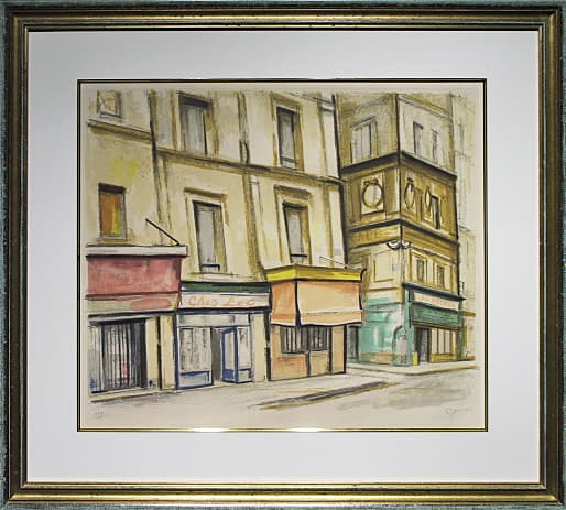 荻須高徳 【モントルグイユ通り】リトグラフ